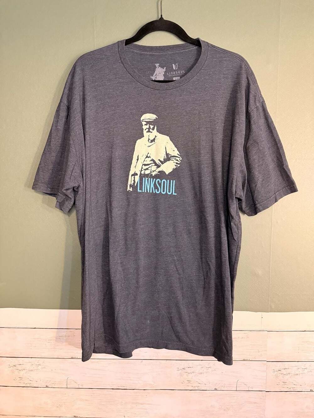 Linksoul John Ashworth & Co. XL Tempus Fugit Graphic Crew Neck T-Shirt